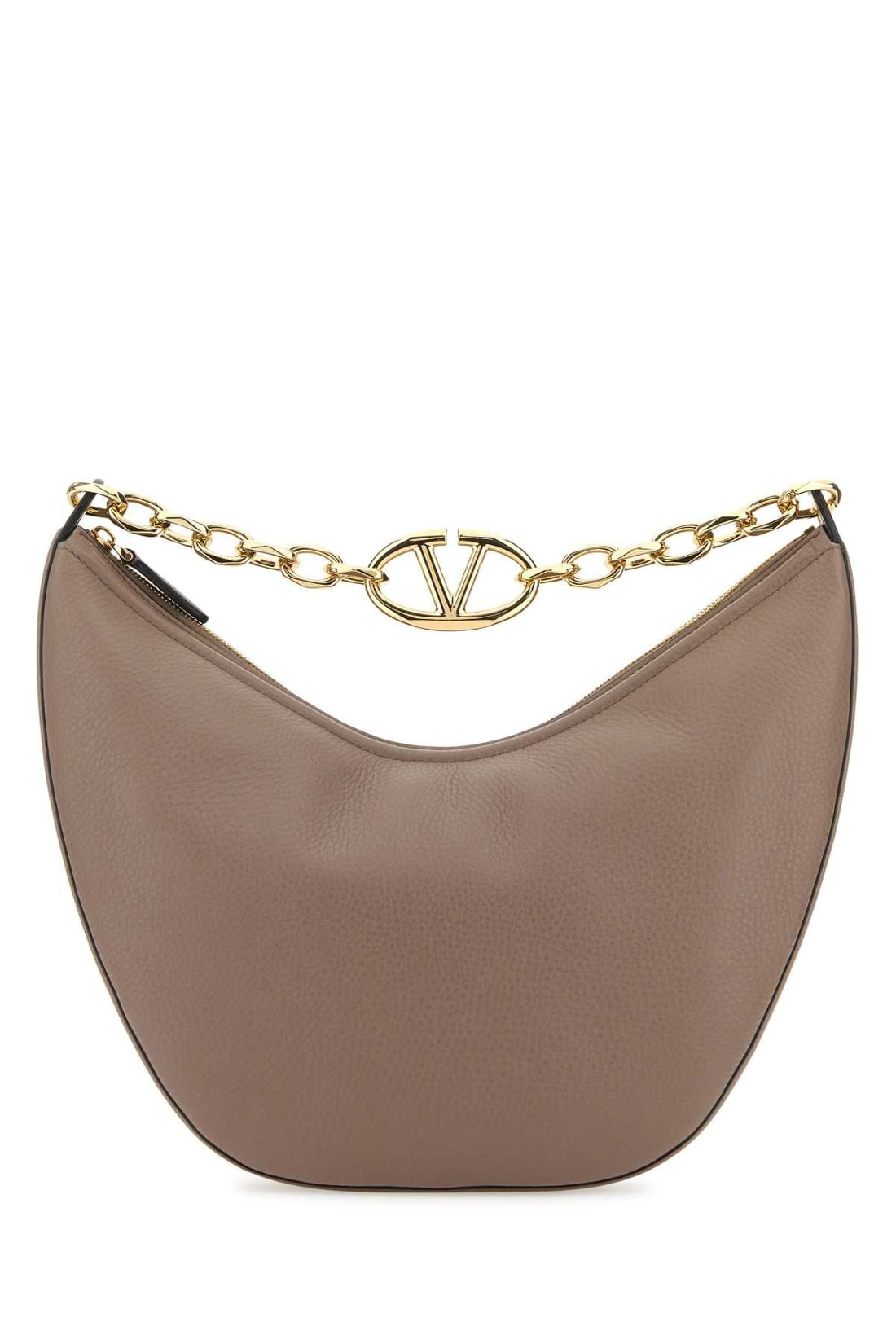 Valentino Garavani Women Antiqued Pink Leather Medium Hobo Vlogo Moon Shoulder Bag by Luosophy