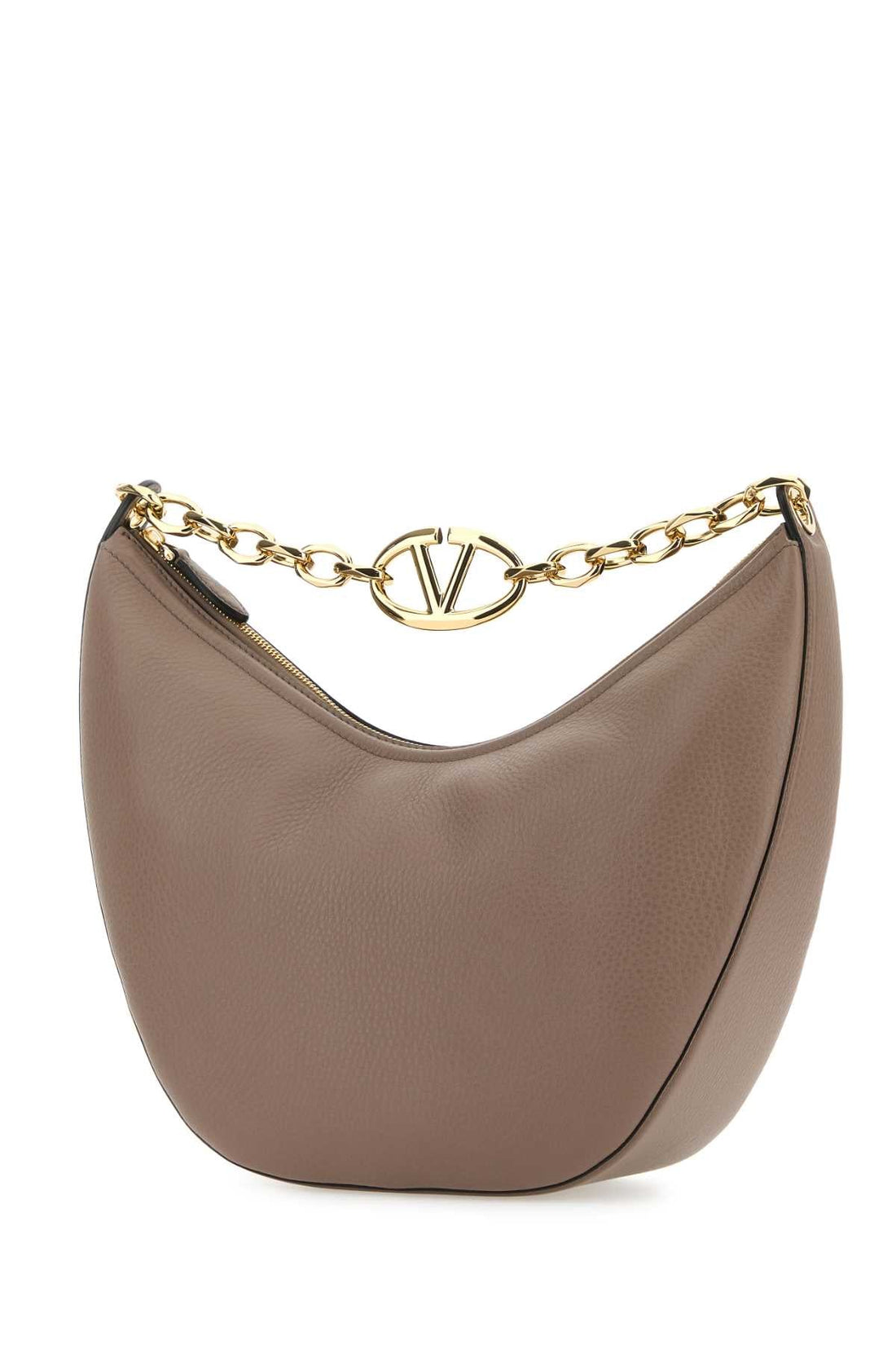 Valentino Garavani Women Antiqued Pink Leather Medium Hobo Vlogo Moon Shoulder Bag by Luosophy