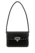 Valentino Garavani Women Black Leather Rockstud23 Shoulder Bagâ by Luosophy