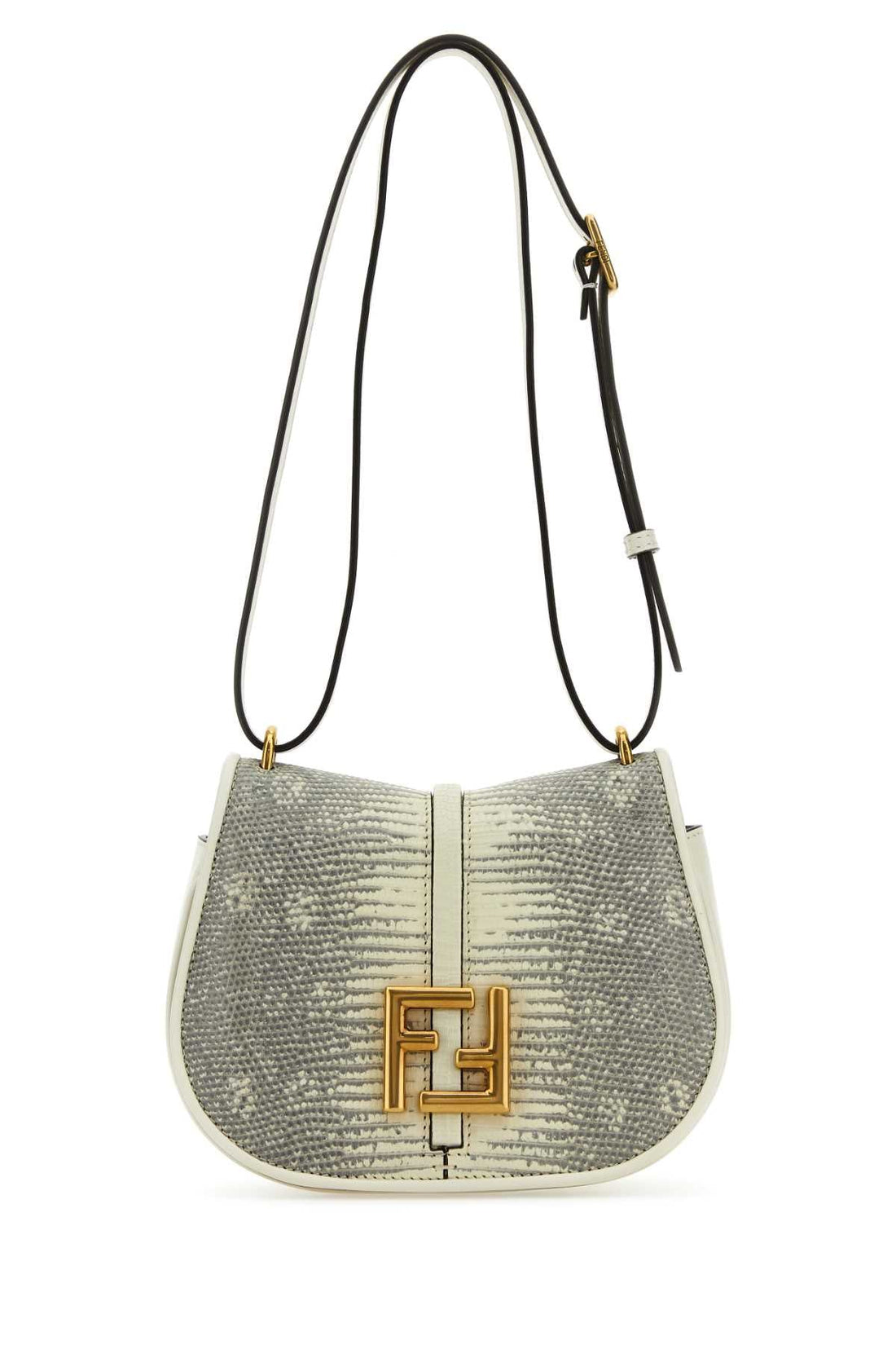 Fendi Women White Leather Mini C Mon Crossbody Bag by Luosophy