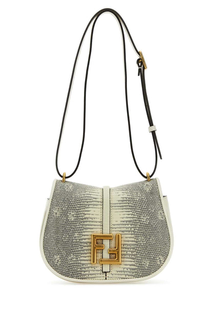 Fendi Women White Leather Mini C Mon Crossbody Bag by Luosophy