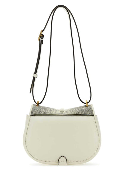 Fendi Women White Leather Mini C Mon Crossbody Bag by Luosophy