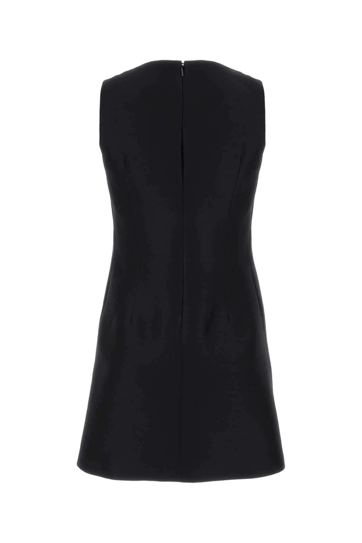 Versace Women Black Twill Mini Dress by Luosophy