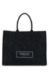 Versace Women Embroidered Fabric Big Athena Shopping Bag by Luosophy