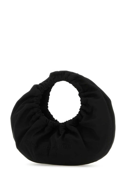 Alexander Wang Women Black Fabric Crescent Small Handbag by Luosophy