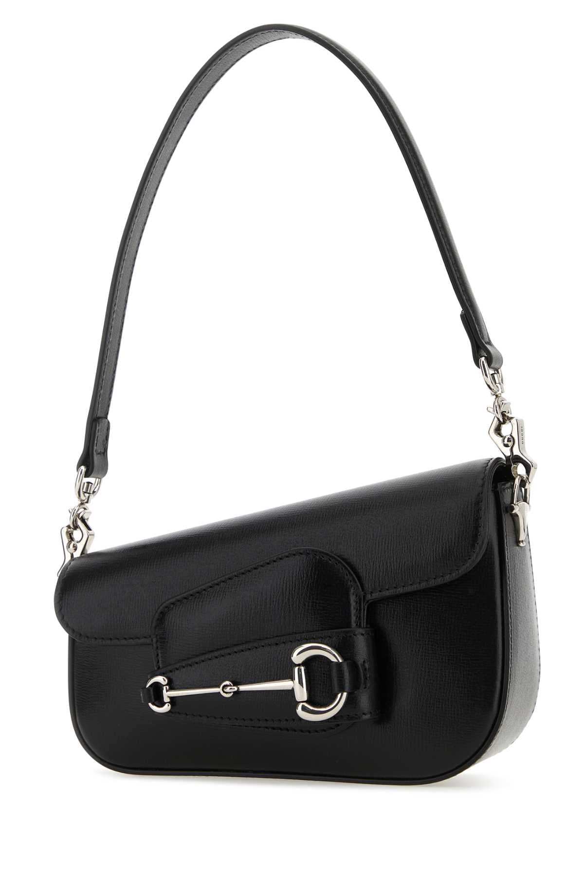 Gucci Women Black Leather Mini Gucci Horsebit 1955 Handbag by Luosophy