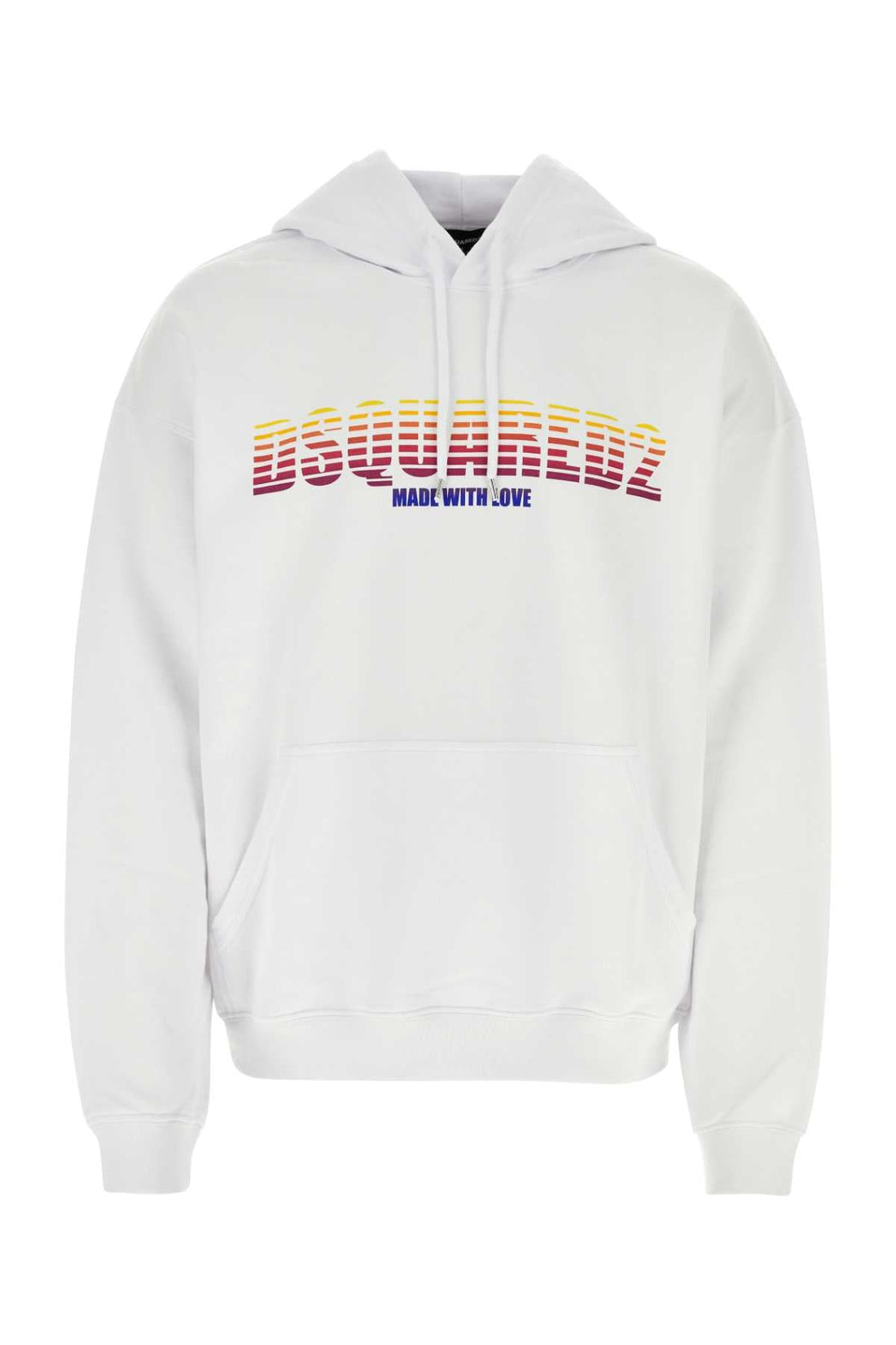 Dsquared Men White Cotton Sweatshirt by Luosophy