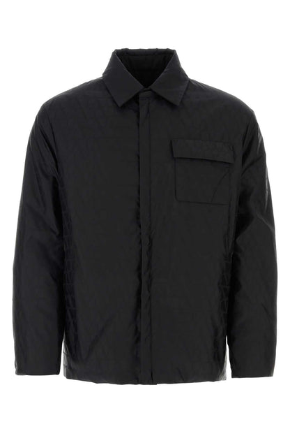 Valentino Garavani Men Black Toile Iconographe Shirt by Luosophy