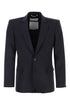 Valentino Garavani Men Midnight Blue Wool Blazer by Luosophy