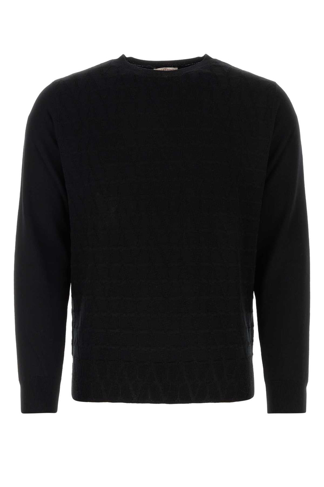 Valentino Garavani Men Black Wool Sweater by Luosophy
