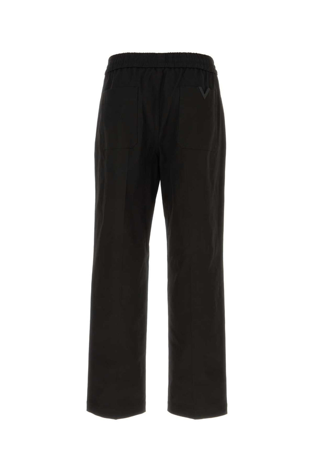 Valentino Garavani Men Black Stretch Cotton Pant by Luosophy