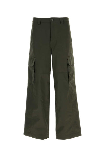 Valentino Garavani Men Olive Green Polyester Blend Cargo Pant by Luosophy