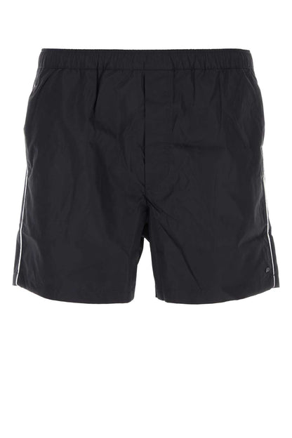 Valentino Garavani Men Midnight Blue Nylon Swimming Shorts by Luosophy