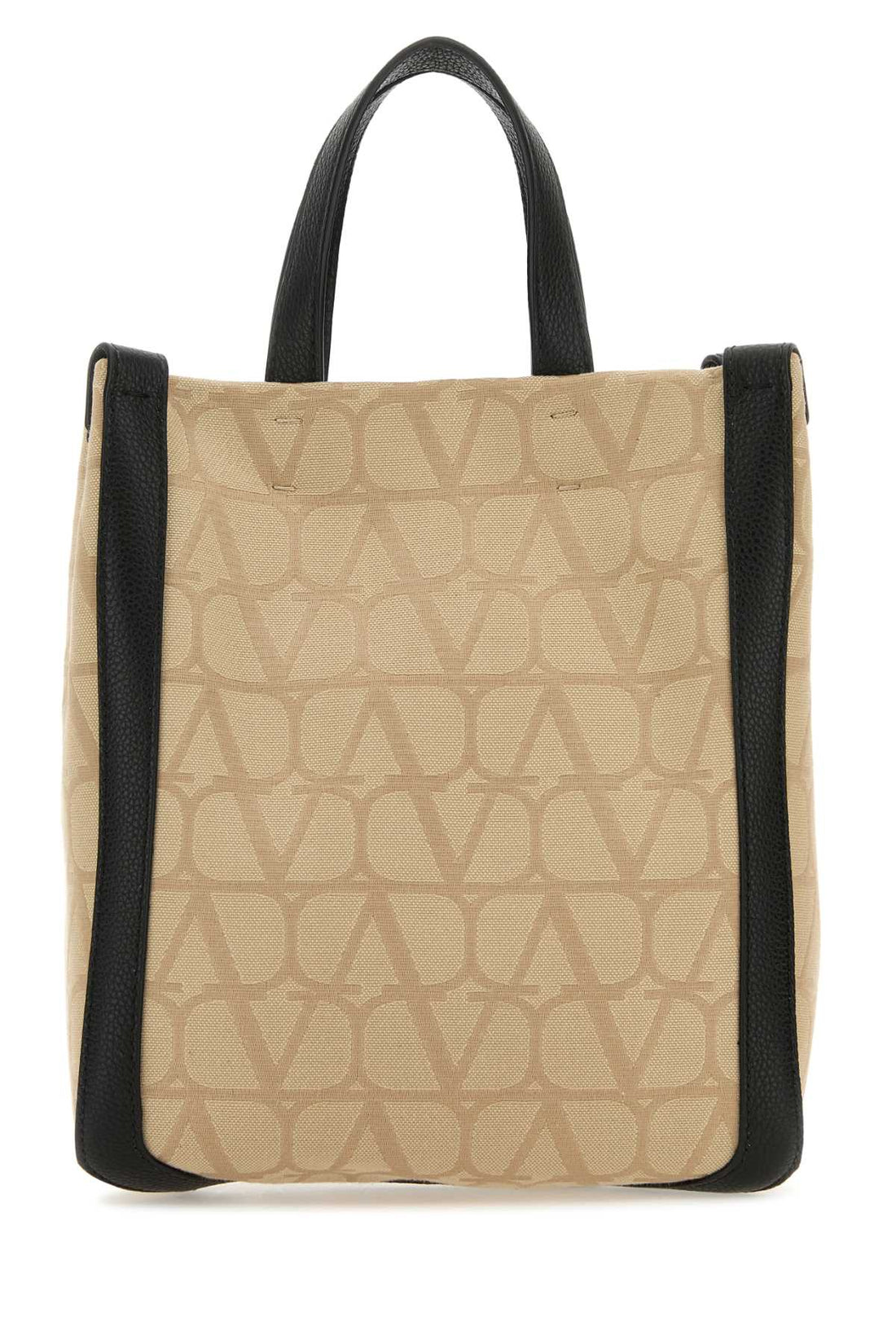 Valentino Garavani Men Beige Toile Iconographe Shopping Bag by Luosophy