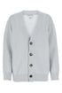 Bottega Veneta Women Powder Blue Stretch Cashmere Blend Cardigan by Luosophy