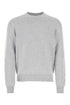 Bottega Veneta Men Melange Grey Stretch Cashmere Blend Sweater by Luosophy