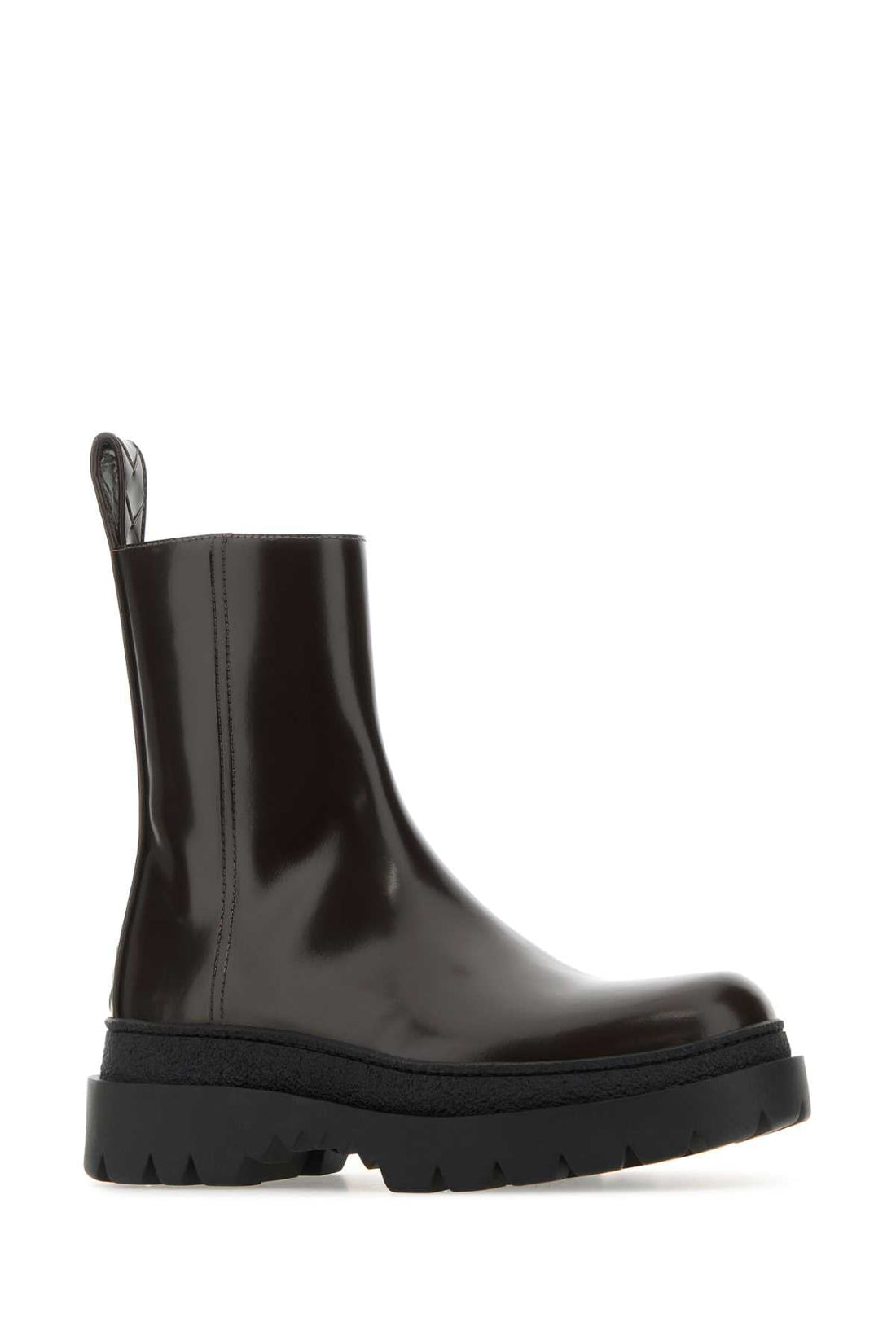 Bottega Veneta Men Chocolate Leather Highway Ankle Boots by Luosophy