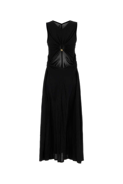 Bottega Veneta Women Black Jersey Long Dress by Luosophy