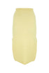 Bottega Veneta Women Yellow Stretch Cotton Blend Skirt by Luosophy
