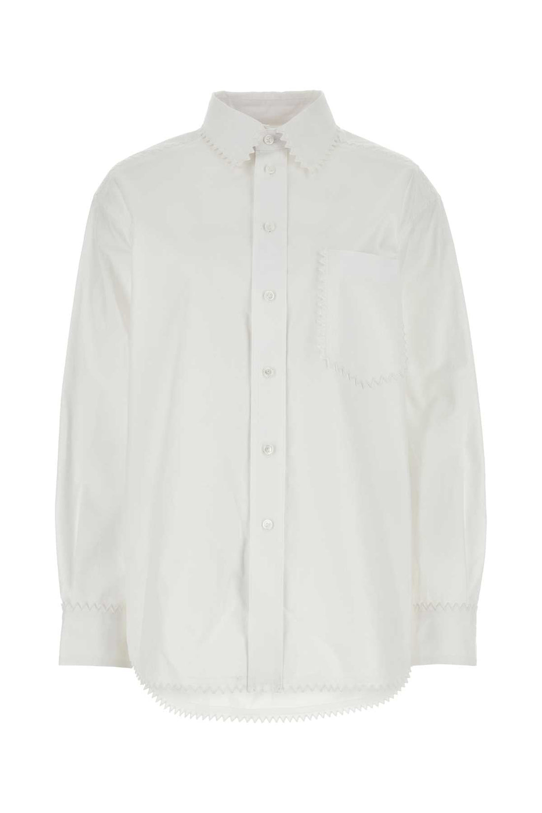Bottega Veneta Women White Oxford Shirt by Luosophy