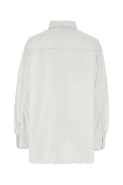 Bottega Veneta Women White Oxford Shirt by Luosophy