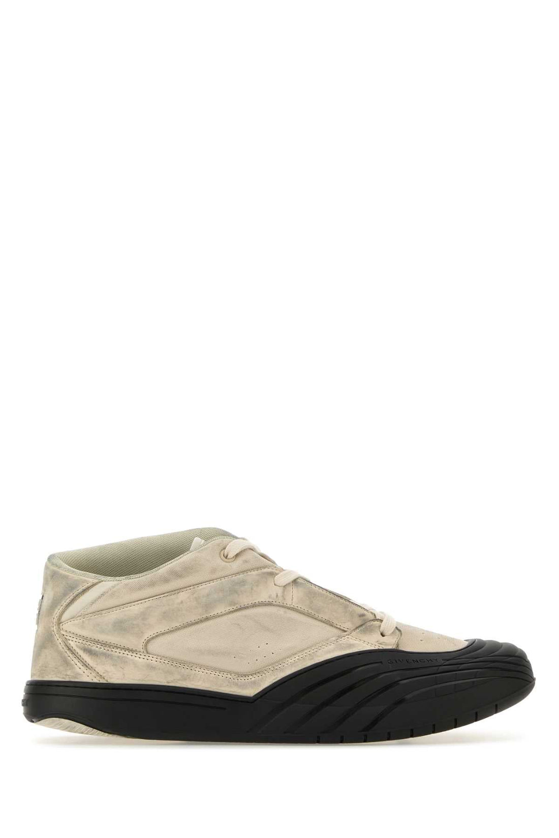 Givenchy Men Sand Fabric And Leather Skater Sneakers by Luosophy