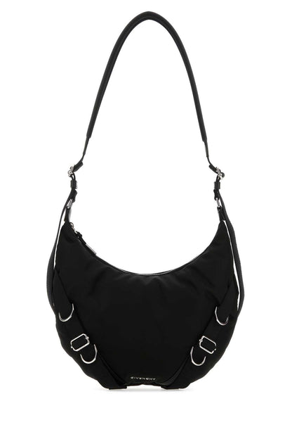 Givenchy Men Black Nylon Blend Voyou Crossbody Bag by Luosophy