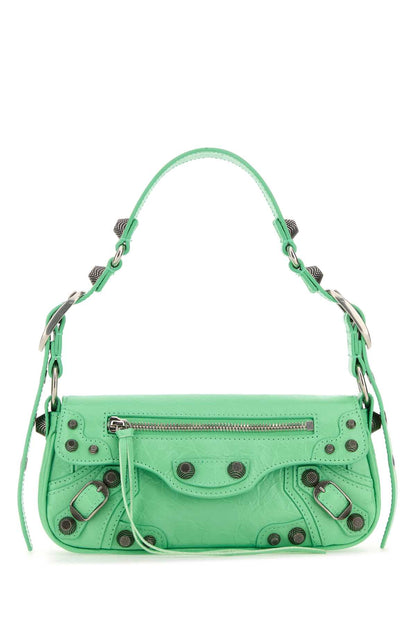 Balenciaga Women Light Green Leather Le Cagole Sling Xs Shoulder Bag by Luosophy