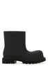Balenciaga Men Black Eva Ankle Boots by Luosophy