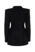Balenciaga Women Black Boucle Oversize Hourglass Blazer by Luosophy