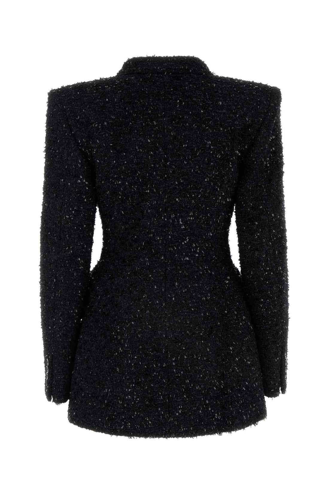 Balenciaga Women Black Boucle Oversize Hourglass Blazer
