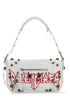 Balenciaga Men White Leather Le Cagole Xs Diy Metal Crossbody Bag by Luosophy