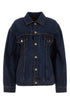 Balenciaga Women Dark Blue Denim Hourglass Jacket by Luosophy