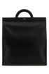 Valentino Garavani Men Black Leather Shopping Bag by Luosophy