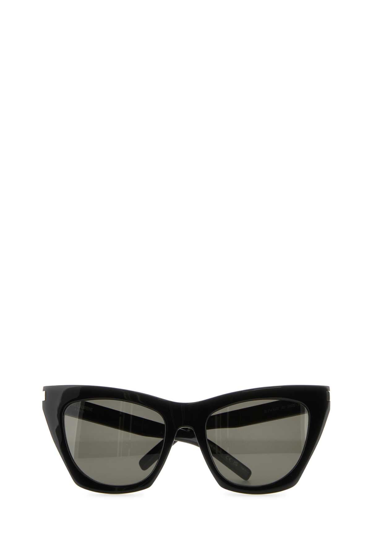 Saint Laurent Unisex Black Acetate Sl 214 Sunglasses by Luosophy
