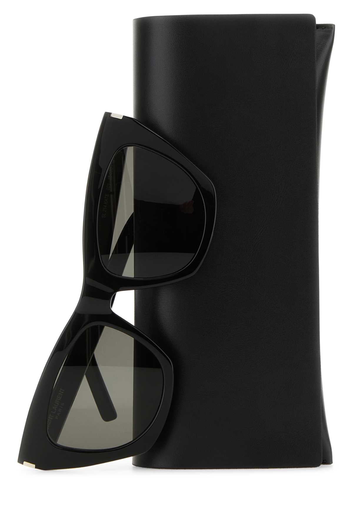 Saint Laurent Unisex Black Acetate Sl 214 Sunglasses by Luosophy