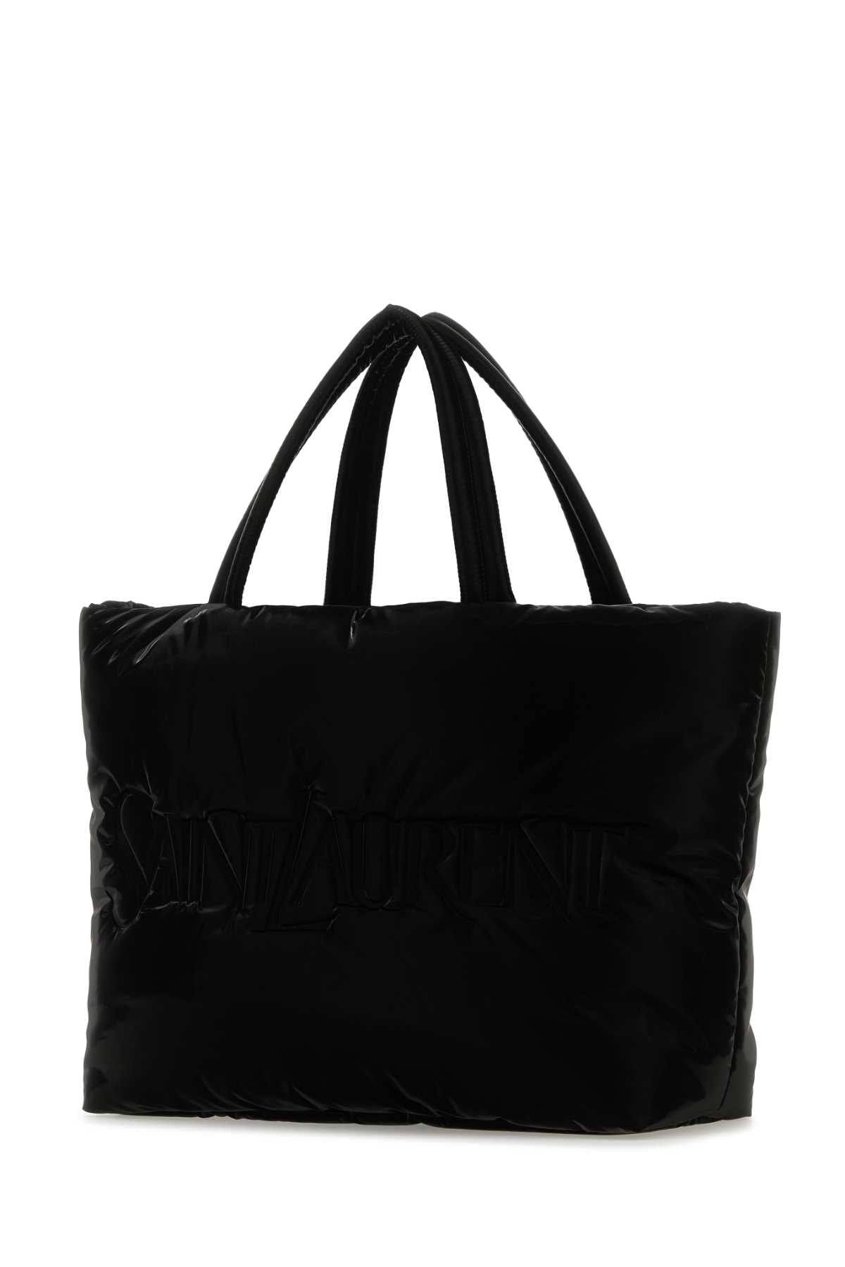 Saint Laurent Men Black Nylon Saint Laurent Shopping Bag by Luosophy