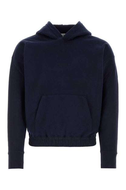 Saint Laurent Men Dark Blue Cotton Sweatshirt by Luosophy