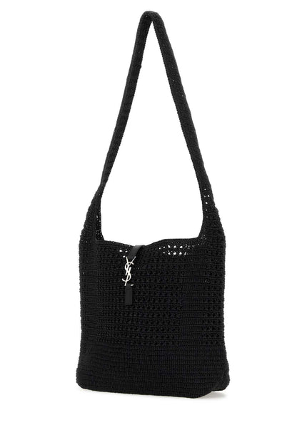 Saint Laurent Men Black Raffia Medium Le 5 Ã 7 Shoulder Bag by Luosophy