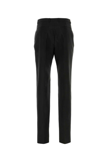 Saint Laurent Men Black Faille Pant by Luosophy