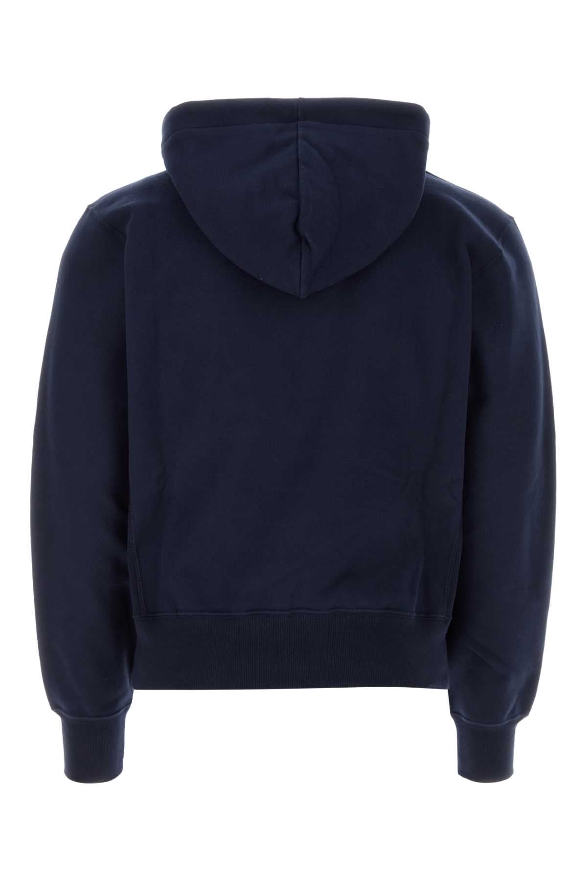 Saint Laurent Men Midnight Blu Cotton Sweatshirt by Luosophy