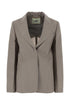 Fendi Women Dove Grey Mohair Blend Blazer by Luosophy