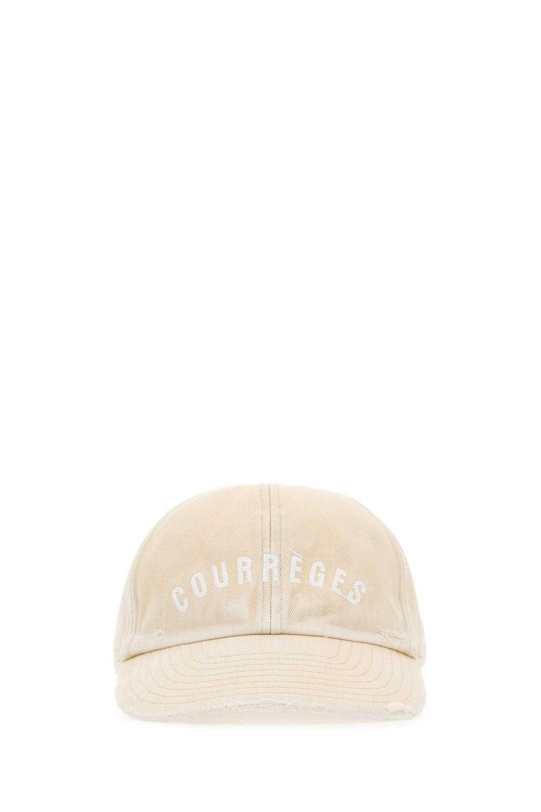 Courreges Women Sand Cotton Baseball Cap by Luosophy