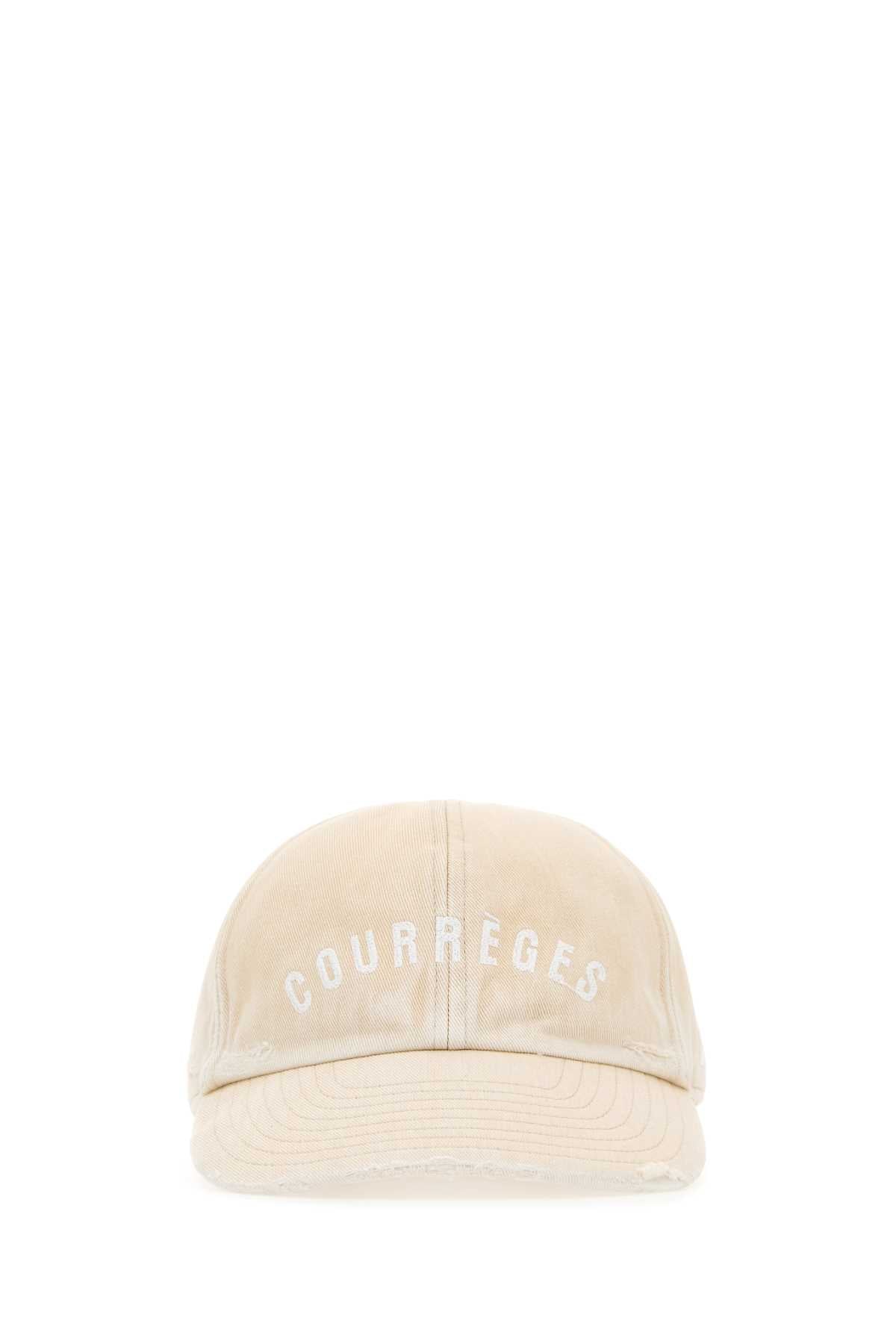 Courreges Women Sand Cotton Baseball Cap by Luosophy