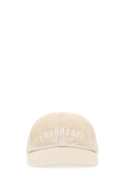 Courreges Women Sand Cotton Baseball Cap by Luosophy