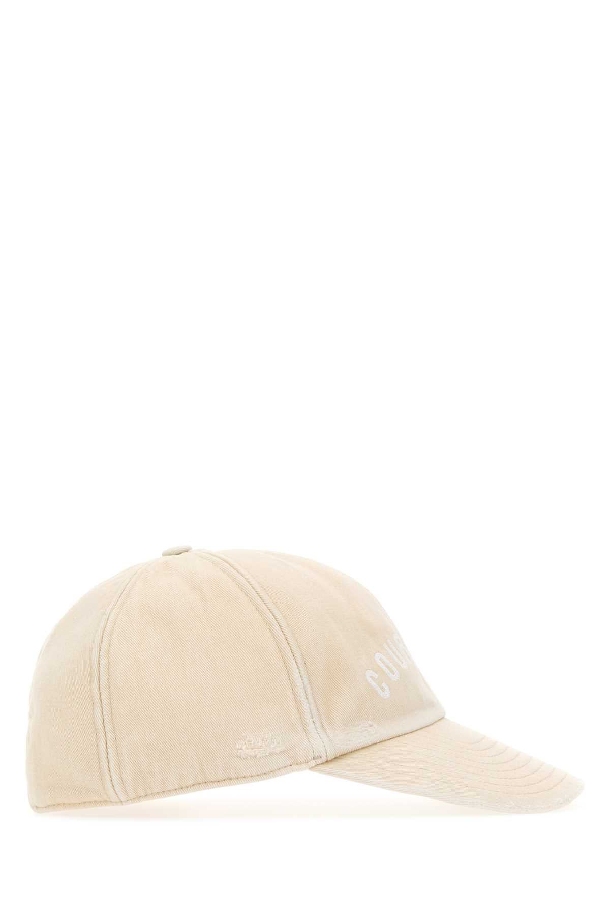 Courreges Women Sand Cotton Baseball Cap by Luosophy