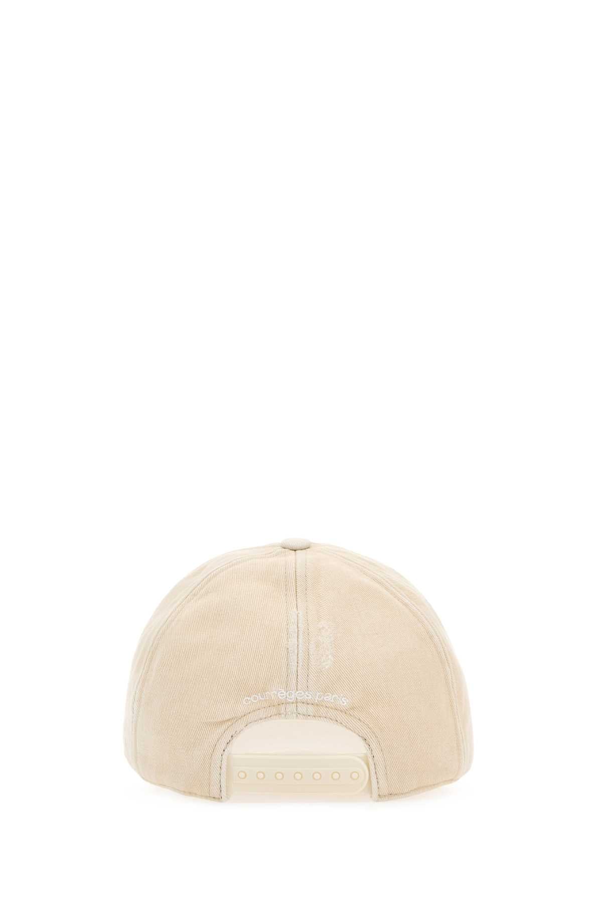 Courreges Women Sand Cotton Baseball Cap by Luosophy