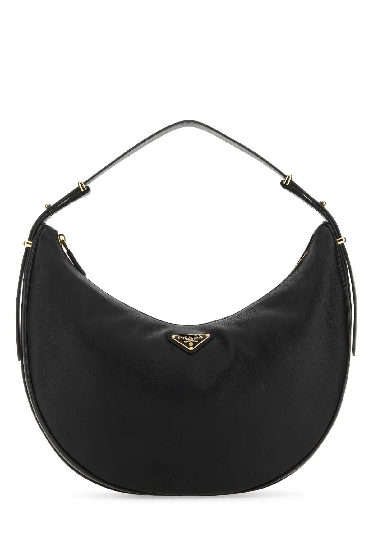 Prada Women Black Leather Big Arquã¨ Handbag by Luosophy