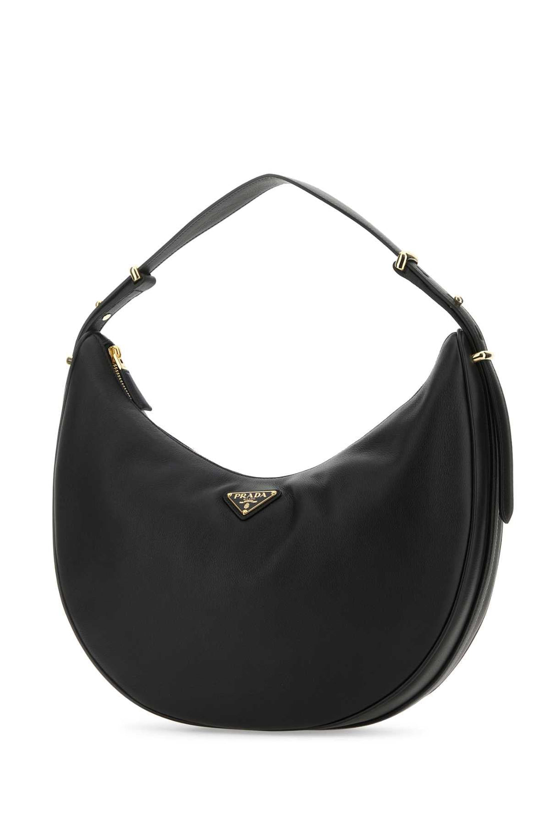 Prada Women Black Leather Big Arquã¨ Handbag by Luosophy