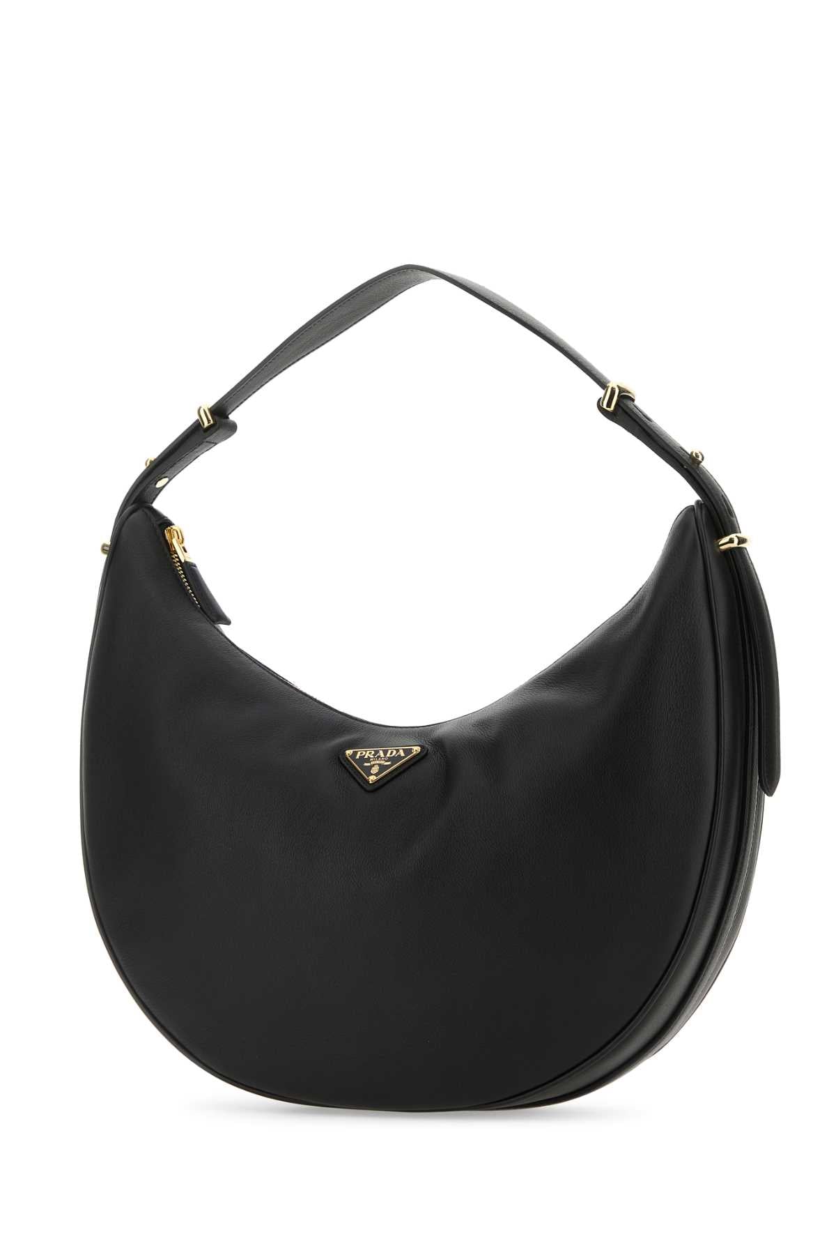 Prada Women Black Leather Big Arquã¨ Handbag by Luosophy